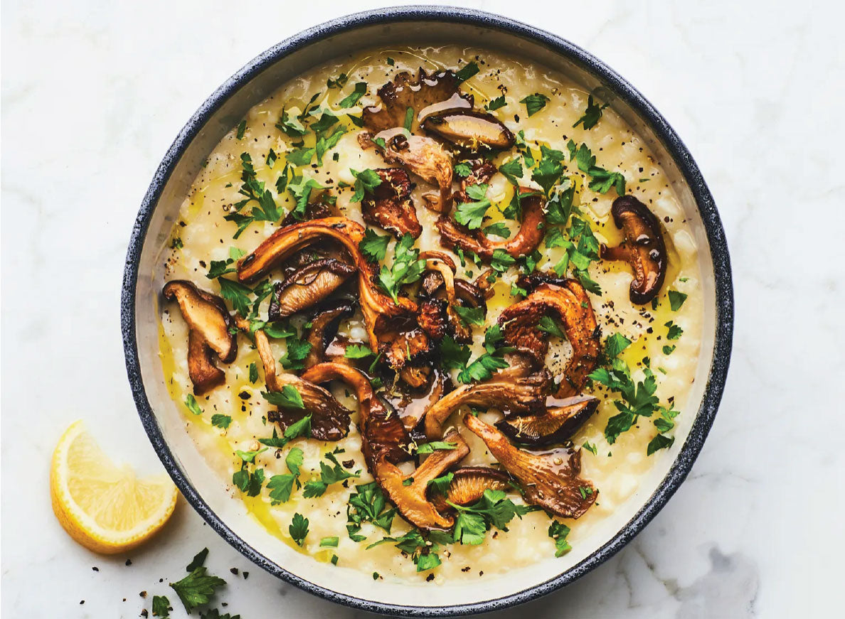 Shiitake Risotto infused with Chimayó Chili