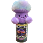 Canned Mushroom - Ombre Rainbow Mushroom Plush Gift w/Jokes
