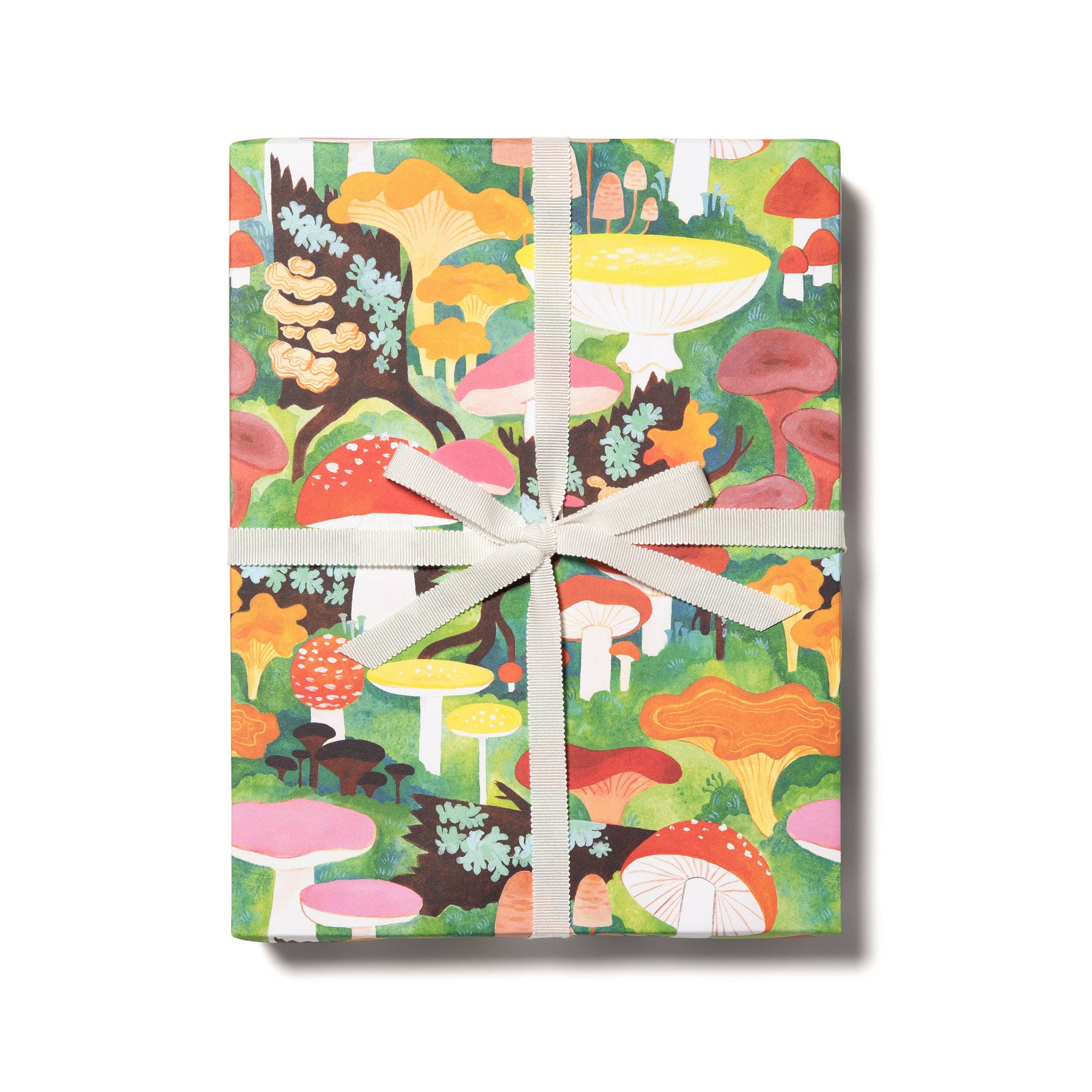 Woodland Mushrooms wrapping paper