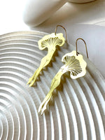 Brass Mushroom Lady Earrings
