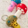 Felt Mushroom Keyring