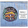 Live In Wonder, Magic Mushroom Embroidered Iron-On Patch