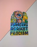Foragers Against Fascism Sticker | Anti-Oligarchy Artwork
