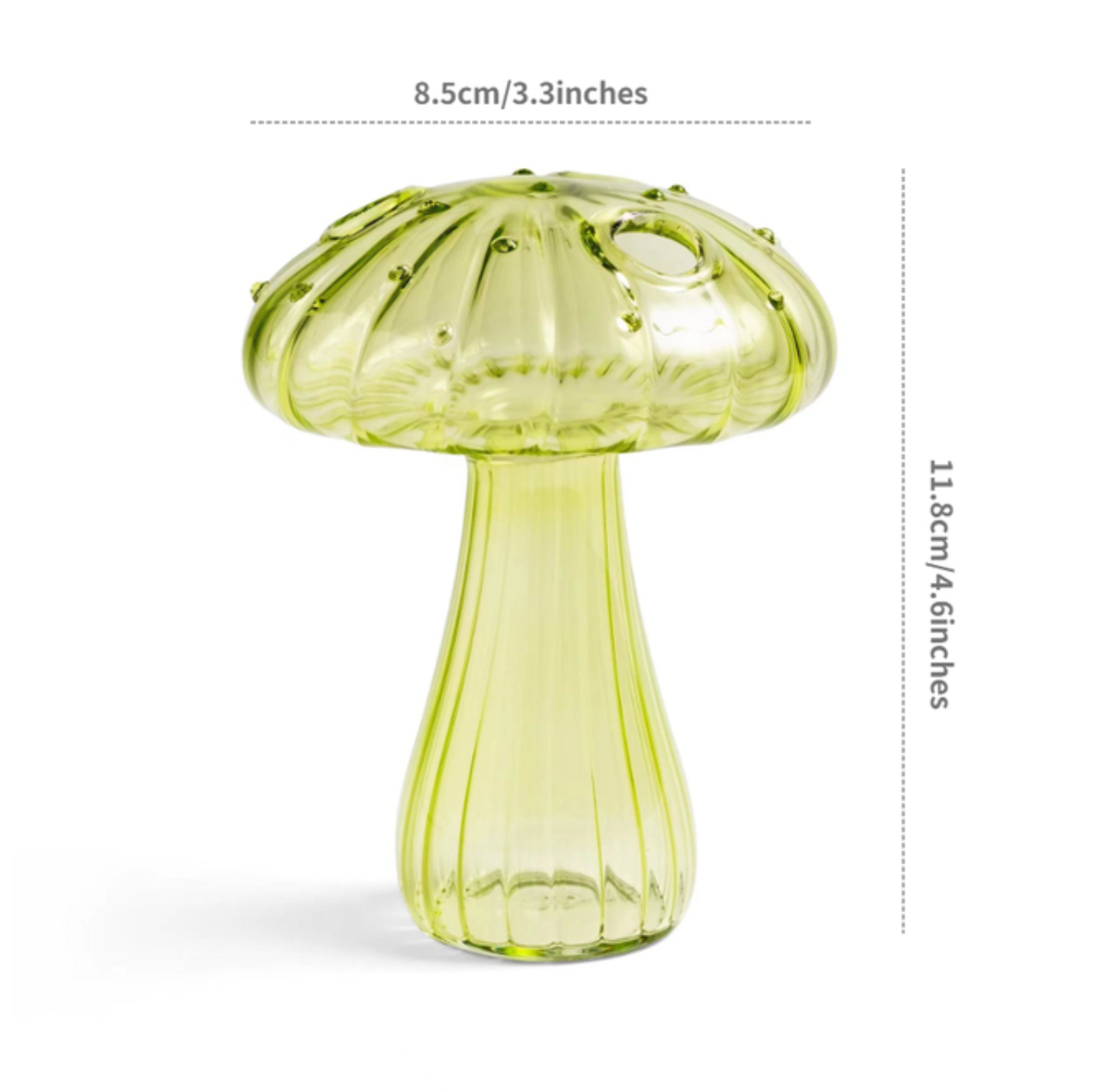 Mini Glass Mushroom Bud Vase