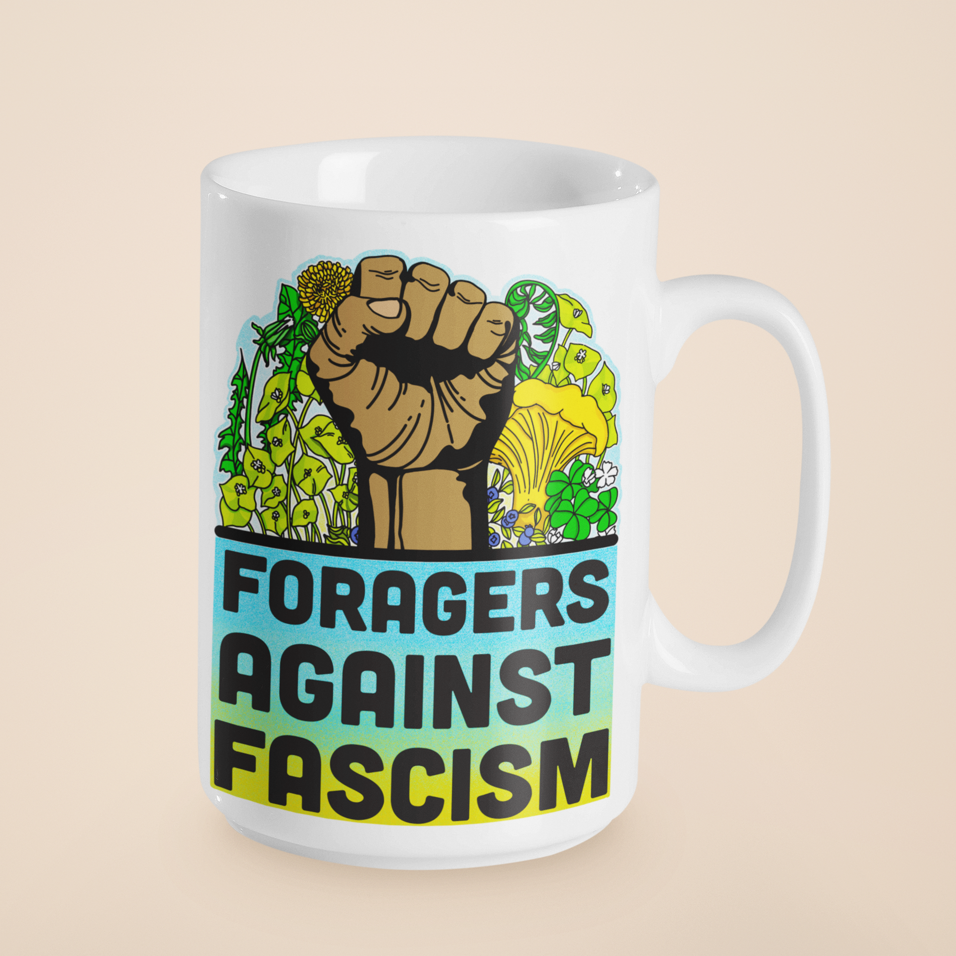 Foragers Against Fascism | Anti-Oligarchy Mug | 11oz/15oz
