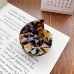Cora | Small Round Swirly Seashell Claw Clip