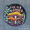 Live In Wonder, Magic Mushroom Embroidered Iron-On Patch
