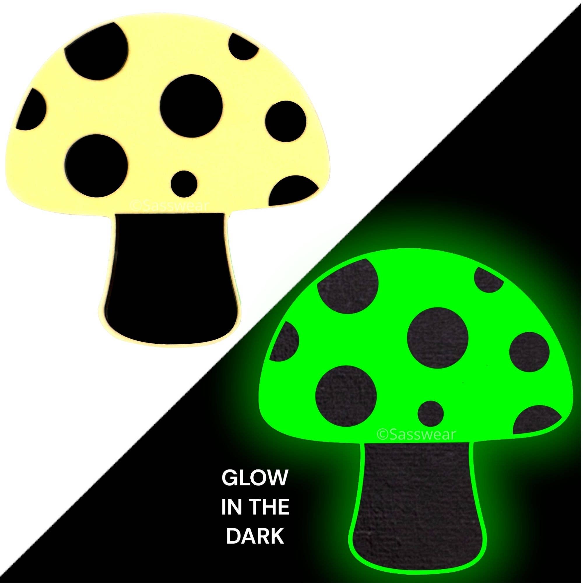 Glow in the Dark Green Mushroom Pasties