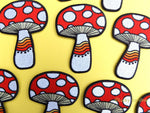 Mushroom Rainbow, Magic Shroom Embroidered Iron-On Patch