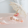Antiqued Battenburg Lace Parasol - Small