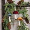 Velvet Mushroom Ornament 3 Asstd