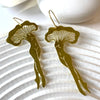 Brass Mushroom Lady Earrings