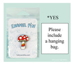 Mushroom Rainbow, Magic Shroom, Retro Vintage 70s Enamel Pin