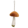 Velvet Mushroom Ornament 3 Asstd