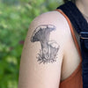 Chanterelle Mushroom Temporary Tattoo