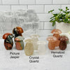 Crystal Gemstone Mushrooms - You Choose Weight and Stone -