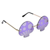Vintage Neon Rimless Mushroom Sunglasses - Assorted