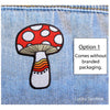 Mushroom Rainbow, Magic Shroom Embroidered Iron-On Patch