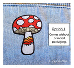 Mushroom Rainbow, Magic Shroom Embroidered Iron-On Patch