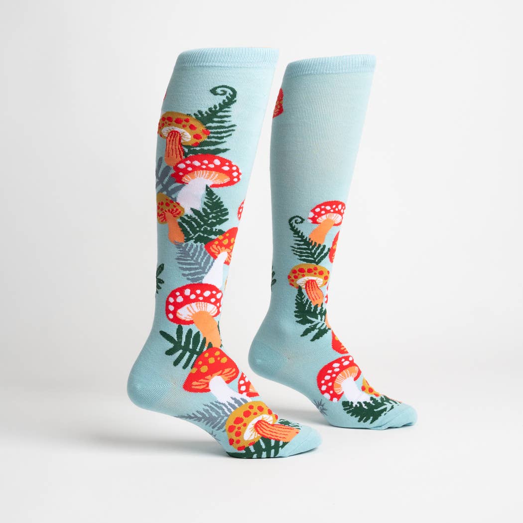 Wonderland Mushrooms Knee High Socks