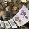 Rainbow Mushrooms Prayer Flags