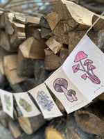 Rainbow Mushrooms Prayer Flags