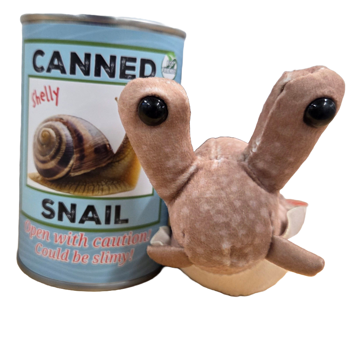 Shelly the Canned Snail | Stuffed Animal Plush w/Jokes