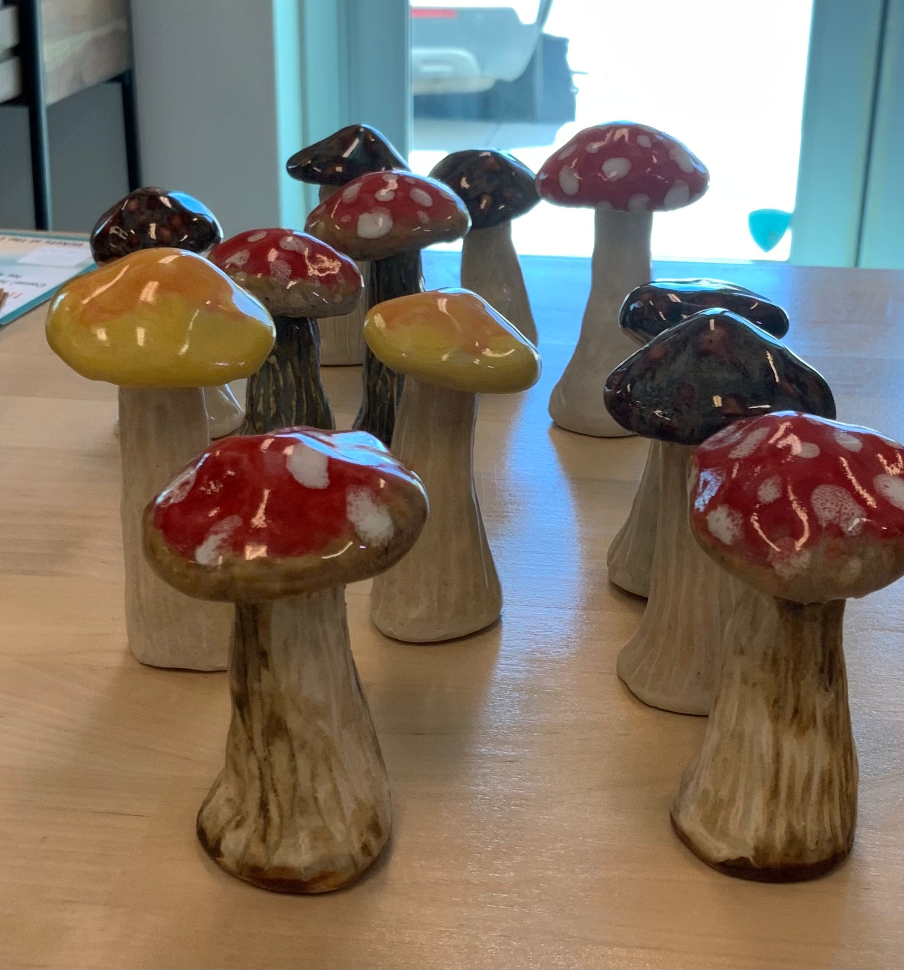 Ceramic Mushroom Toadstools