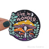 Live In Wonder, Magic Mushroom Embroidered Iron-On Patch