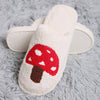 Mushroom Print Soft Home Indoor Floor Slippers