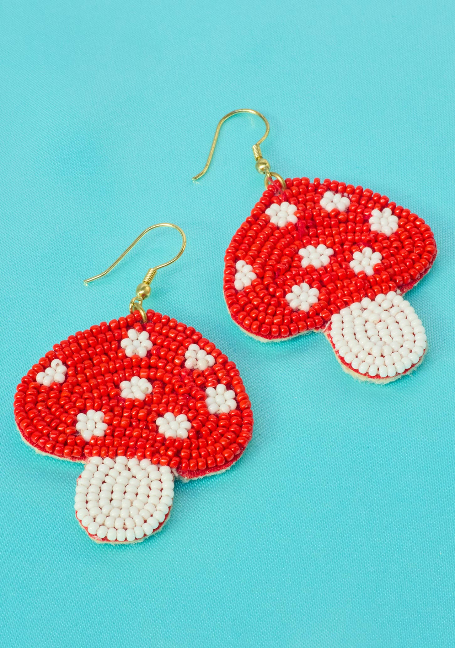 Mushroom Bead Earrings