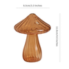 Mini Glass Mushroom Bud Vase