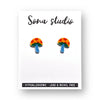 Yellow Mushroom Earrings