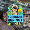 Foragers Against Fascism Sticker | Anti-Oligarchy Artwork