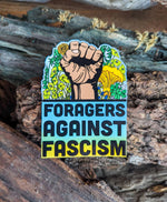 Foragers Against Fascism Sticker | Anti-Oligarchy Artwork