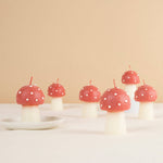 Mini Mushroom Candles