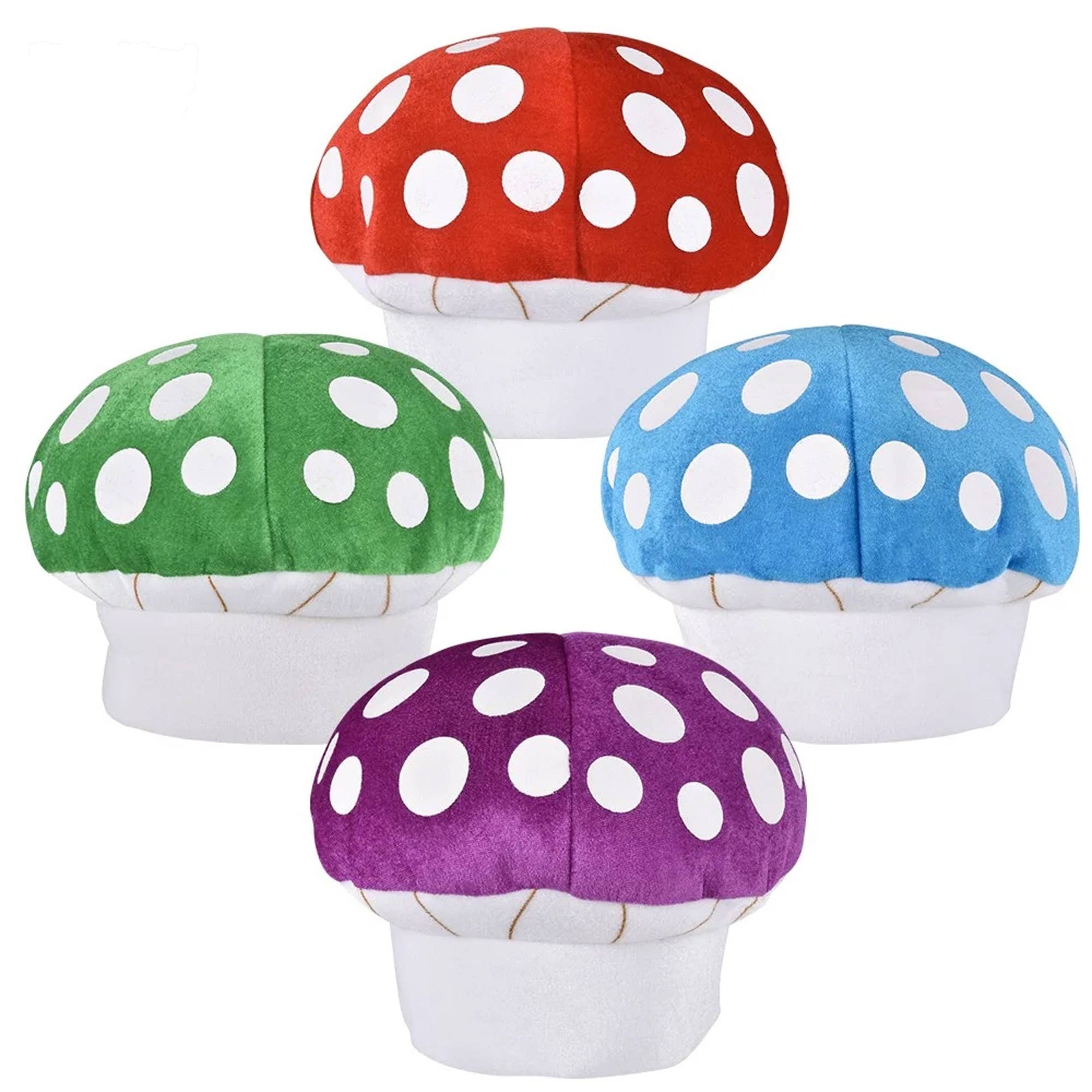 Soft Cozy Cartoon Mushroom Hat For Kids - Assorted