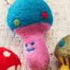 Felt Mushroom Keyring