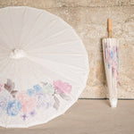Pretty Paper Parasol With Bamboo Handle - Vintage Floral