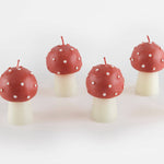 Mini Mushroom Candles