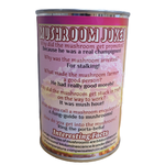 Canned Mushroom - Ombre Rainbow Mushroom Plush Gift w/Jokes