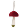 Velvet Mushroom Ornament 3 Asstd
